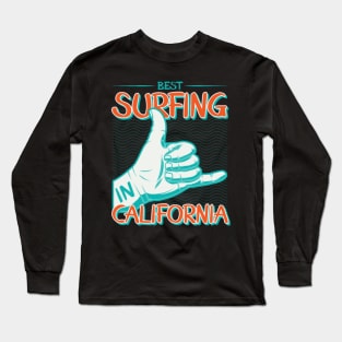 Niche Skull Island Mod Art  Califorina Surfing Long Sleeve T-Shirt